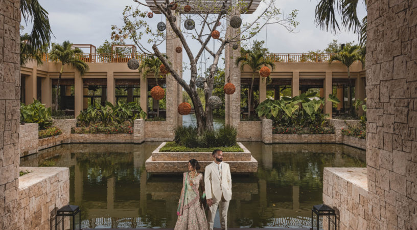 Indian Wedding-First Look- Banyan Tree Mayakoba8