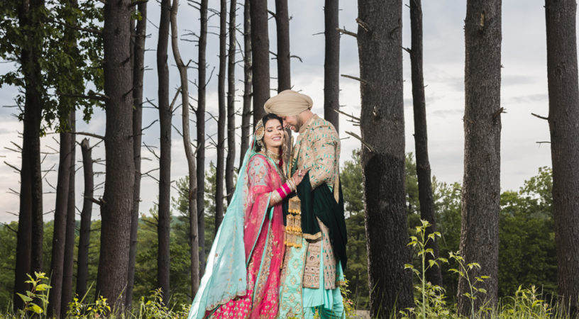 Indian Wedding-Couple's portrait-Westborough Gurudwara Wedding2