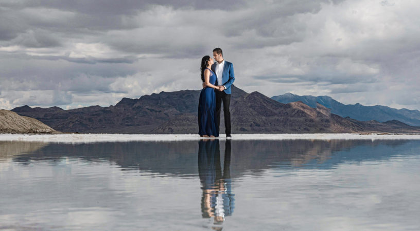 Indian Wedding-Engagement Shoot-Bonneville Salt Flats Speedway 11