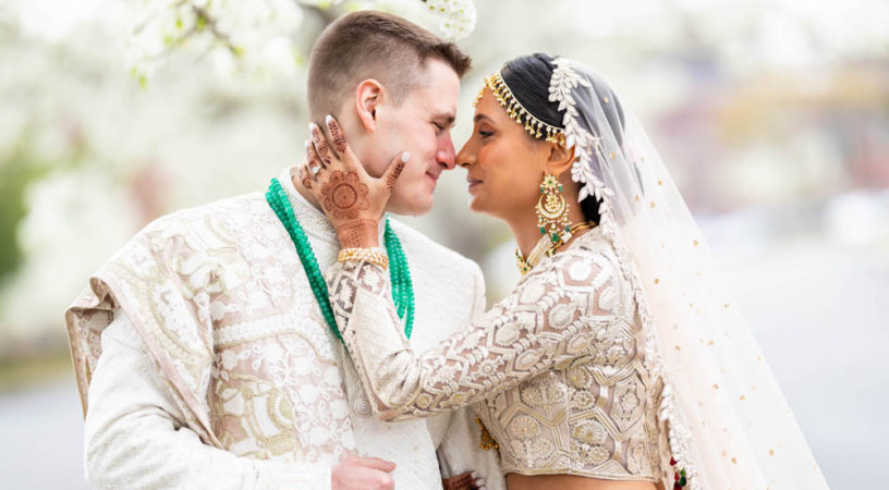 Indian Wedding-First Look-Boston Marriott Burlington 1