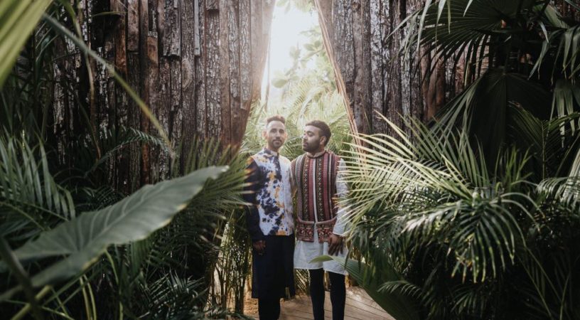 Indian-Wedding-Photography-Couple's Portrait-Ptaufiq-Destination-Tulum Mexico 4