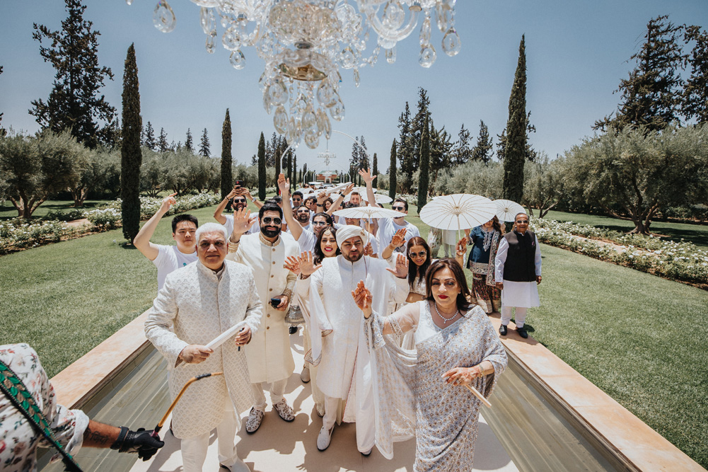 Grand Canal, The Oberoi, Marrakech Morocco Indian Wedding-Ptaufiq Photography-Baraat 1