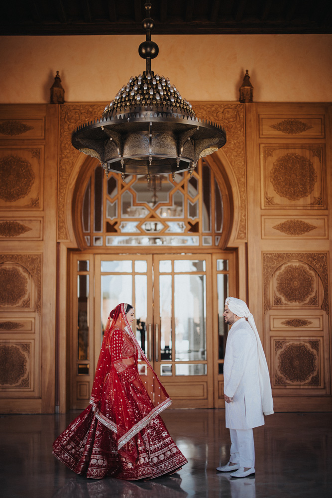 Grand Canal, The Oberoi, Marrakech Morocco Indian Wedding-Ptaufiq Photography-First Look 3