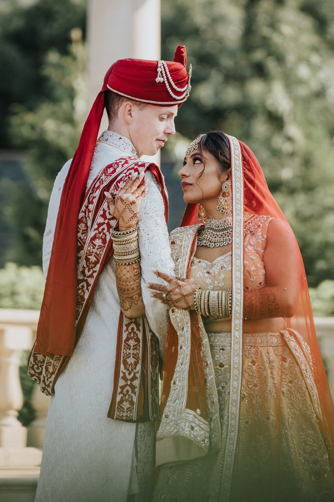 Rockleigh, New Jersey Indian Fusion Wedding-Ptaufiq Photography-First Look 1