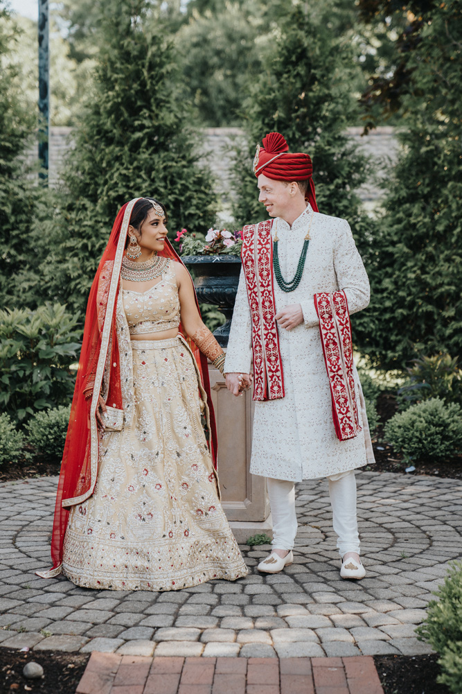 Rockleigh, New Jersey Indian Fusion Wedding-Ptaufiq Photography-First Look 4