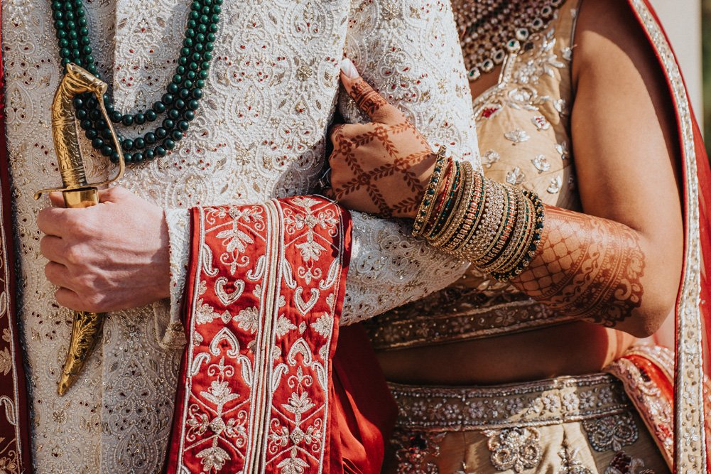 Rockleigh, New Jersey Indian Fusion Wedding-Ptaufiq Photography-First Look 6