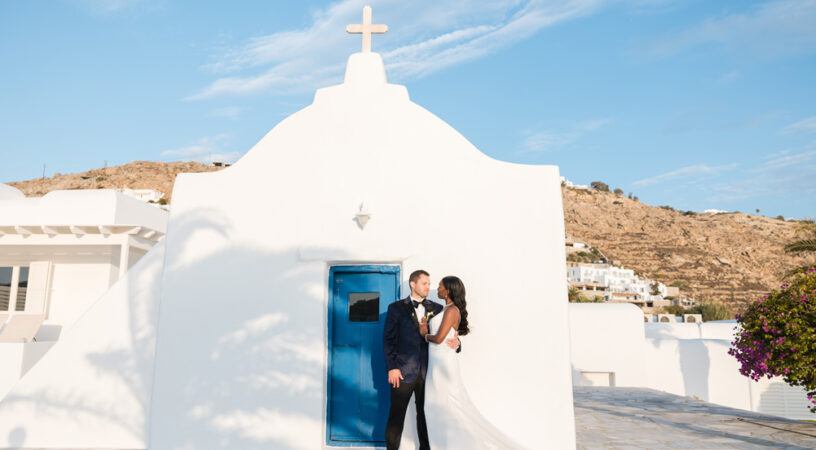 Mykonos Greece Wedding-Ptaufiq Photography- First Look 6