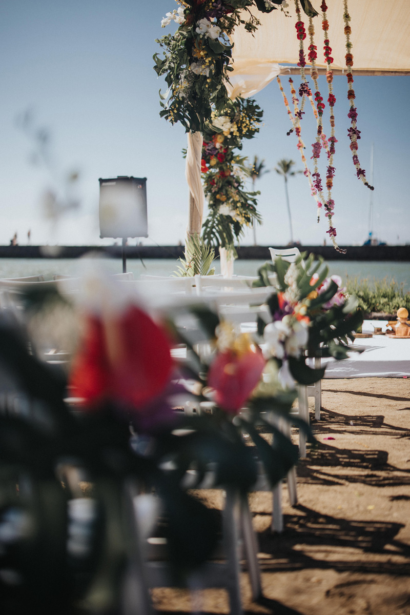 ptaufiq-indian-wedding-destination-Waikoloa Beach-Hawaii-ceremony 10