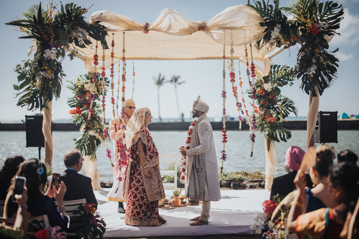 ptaufiq-indian-wedding-destination-Waikoloa Beach-Hawaii-ceremony 2