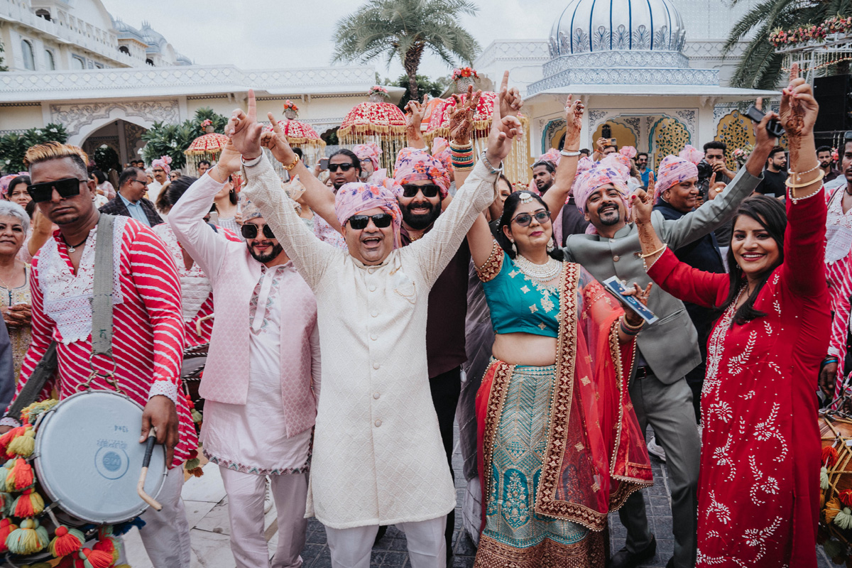 ptaufiq-indian-wedding-the Leela Palace- Jaipur-Rajasthan-india-baraat 1