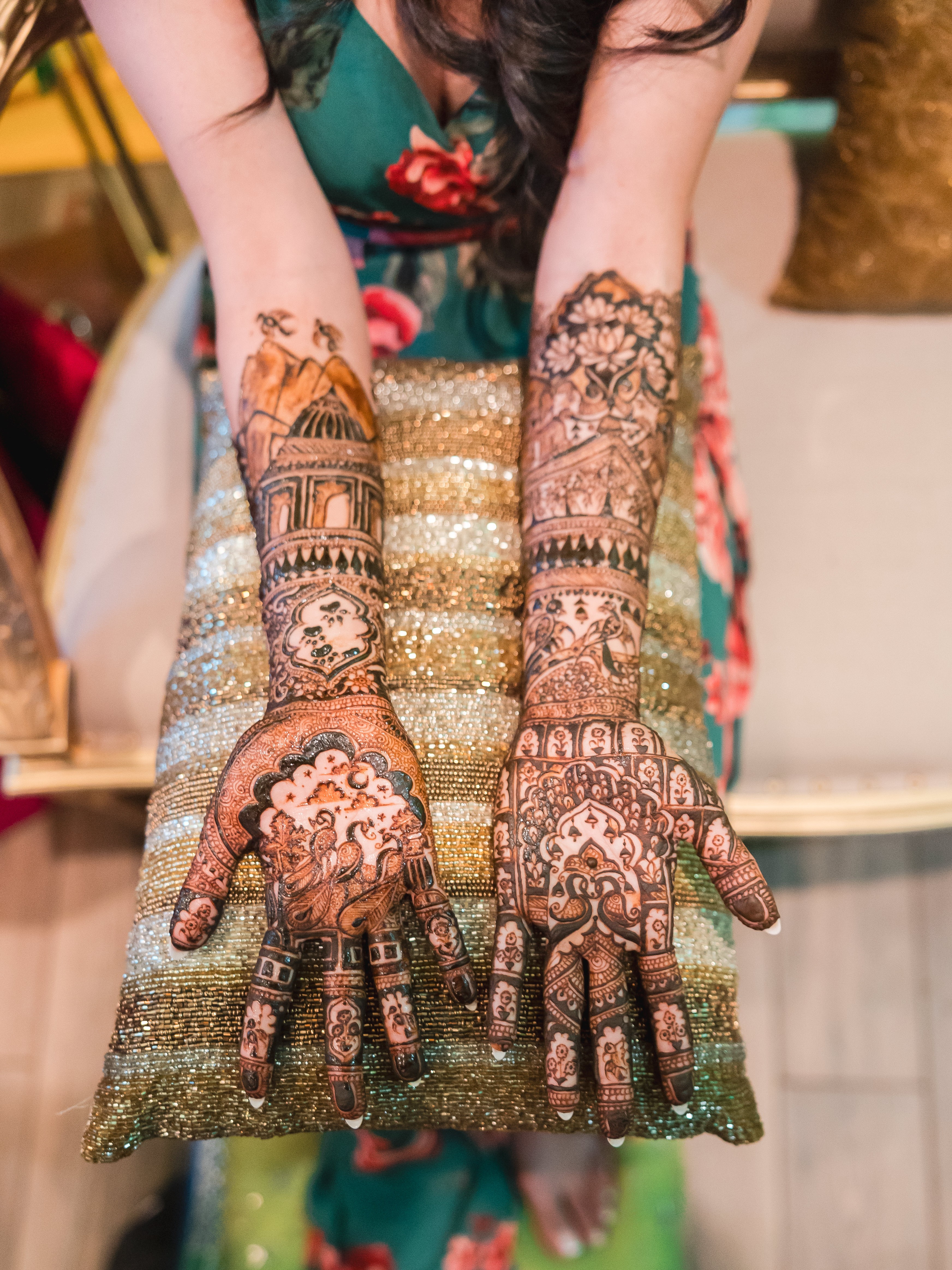 ptaufiq-Indian-wedding-Della Terra Mountain Chateau- Colorado-Mehendi 6