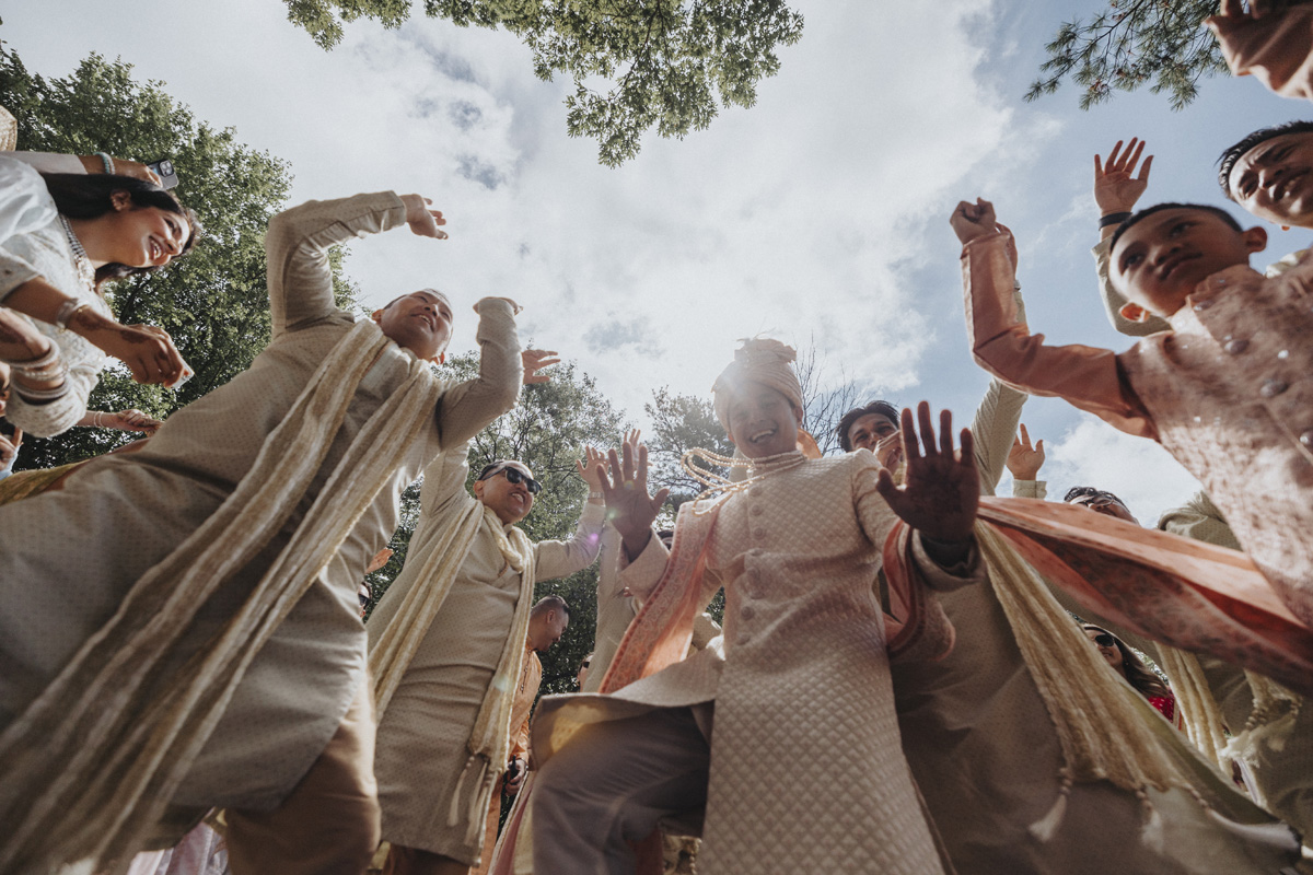 ptaufiq-indian-wedding-Glenmere Mansion-New York-Baraat 5