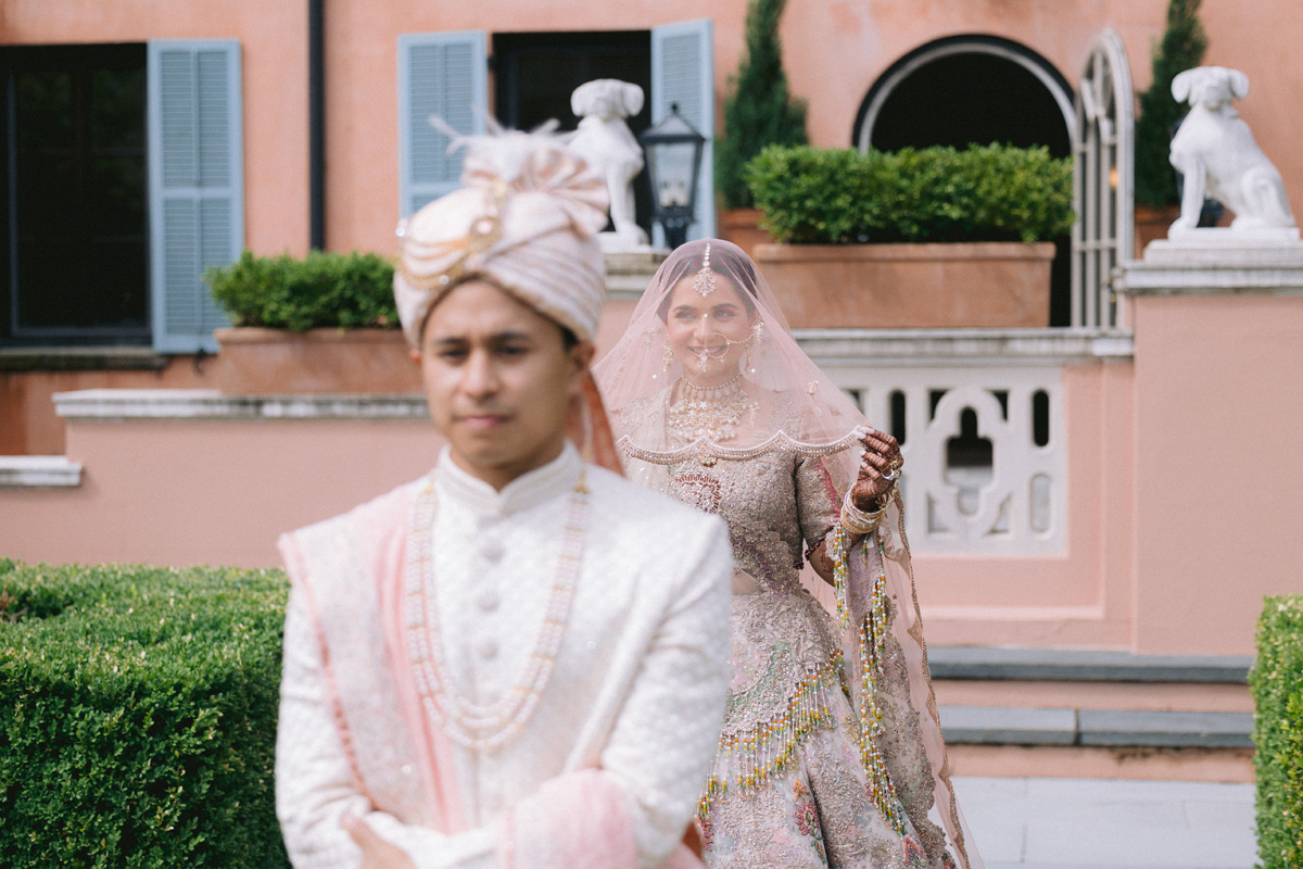 ptaufiq-indian-wedding-Glenmere Mansion-New York-First Look 1