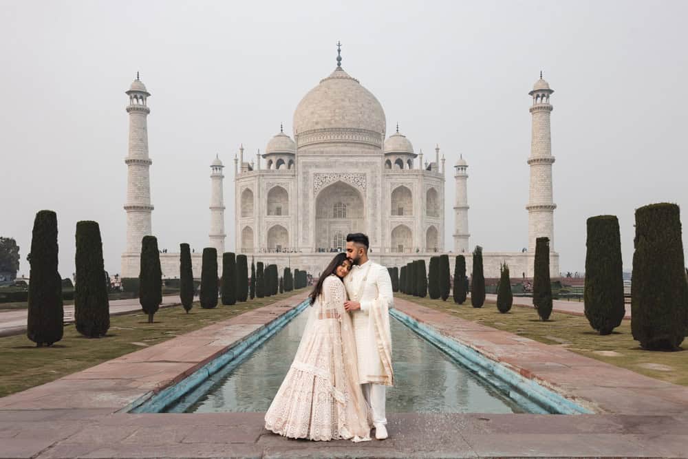 Indian Bride and Groom Portrait Photos Day 1