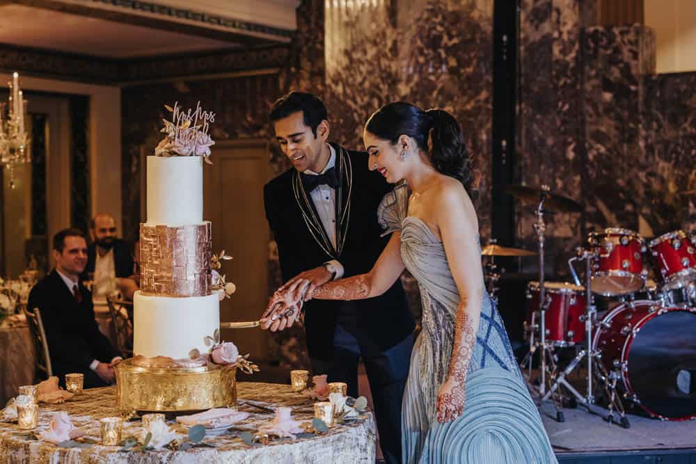 Indian Wedding Cake Cutting