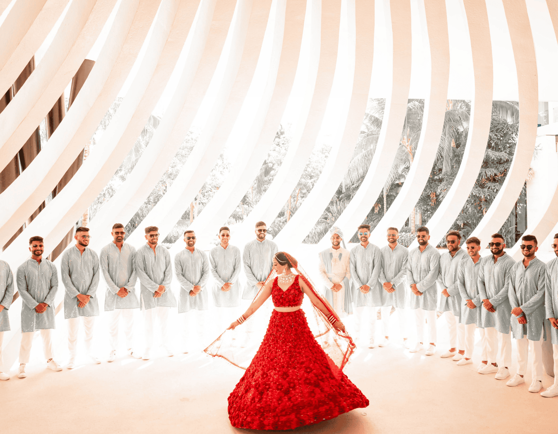 Indian Wedding Guests in Mexico